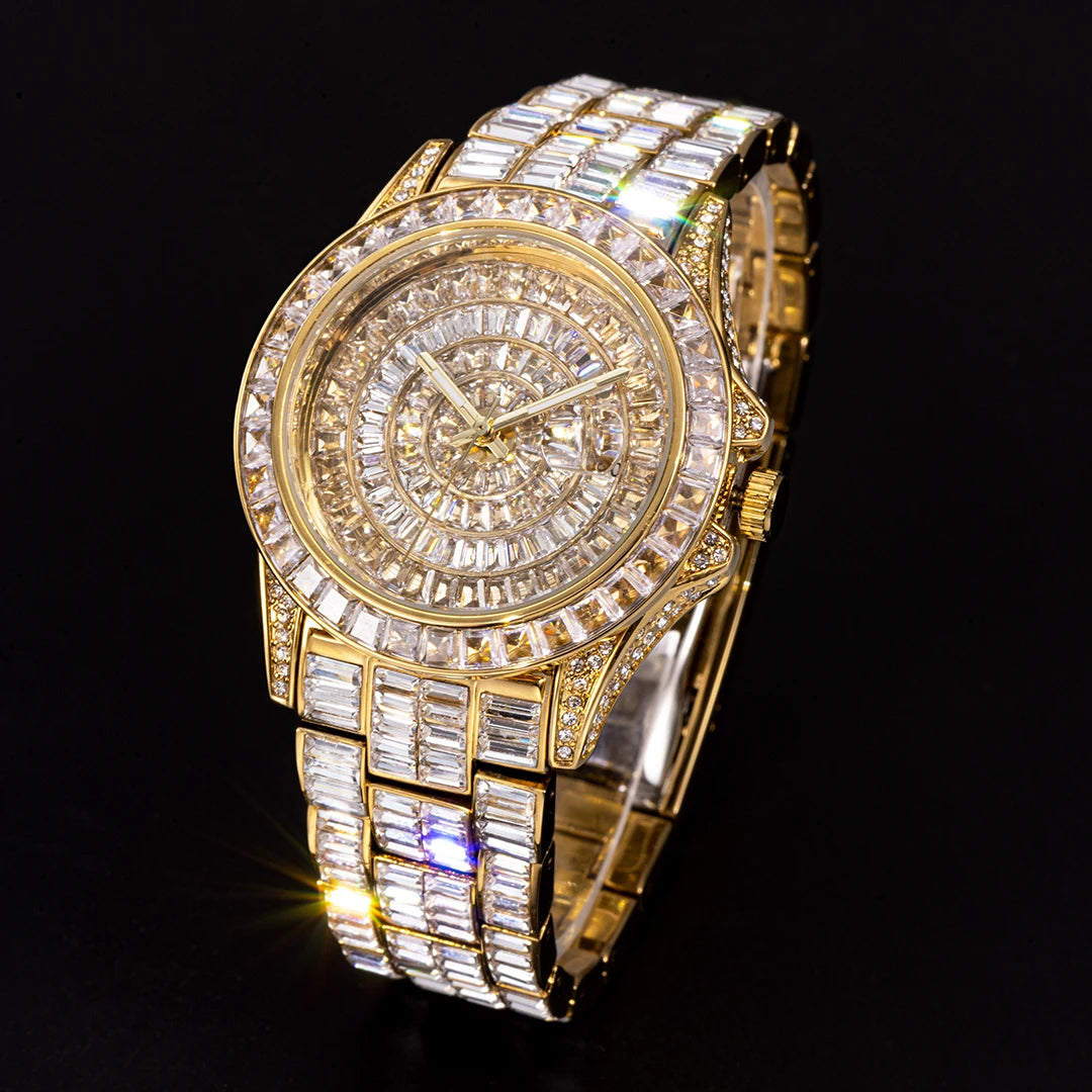 MISSFOX Full Diamond Luminous Watch For Men - Just Endless