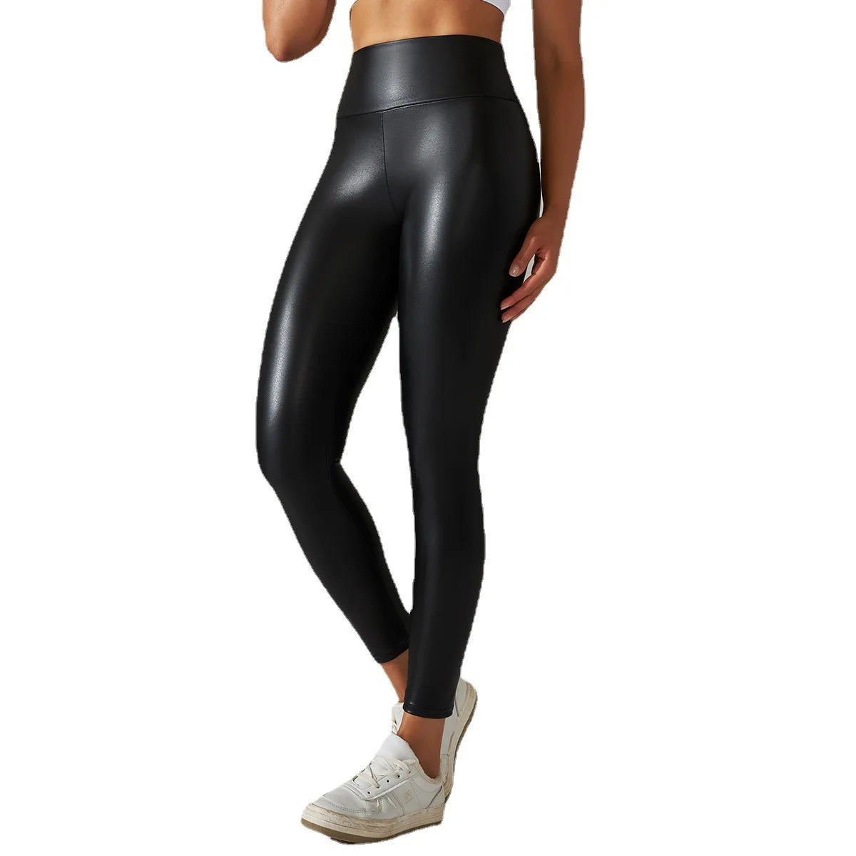 High Waist Push Up PU Leather Legging - Just Endless