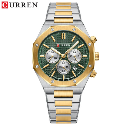 CURREN Luxury Gold Chronograph Watch - Just Endless