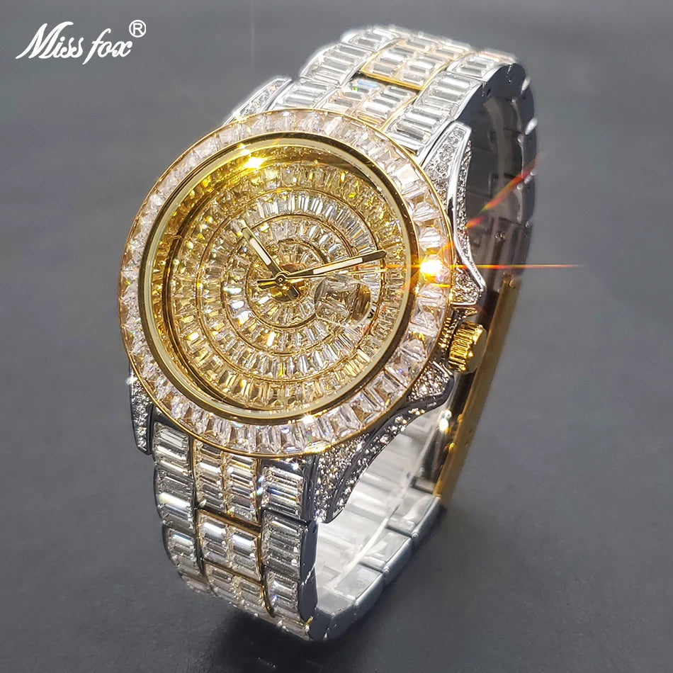 MISSFOX Full Diamond Luminous Watch For Men - Just Endless