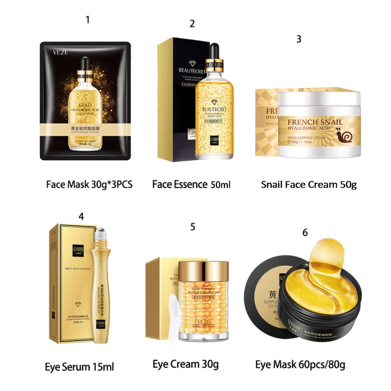 24K Gold Nicotinamide Skin Care Set - Just Endless