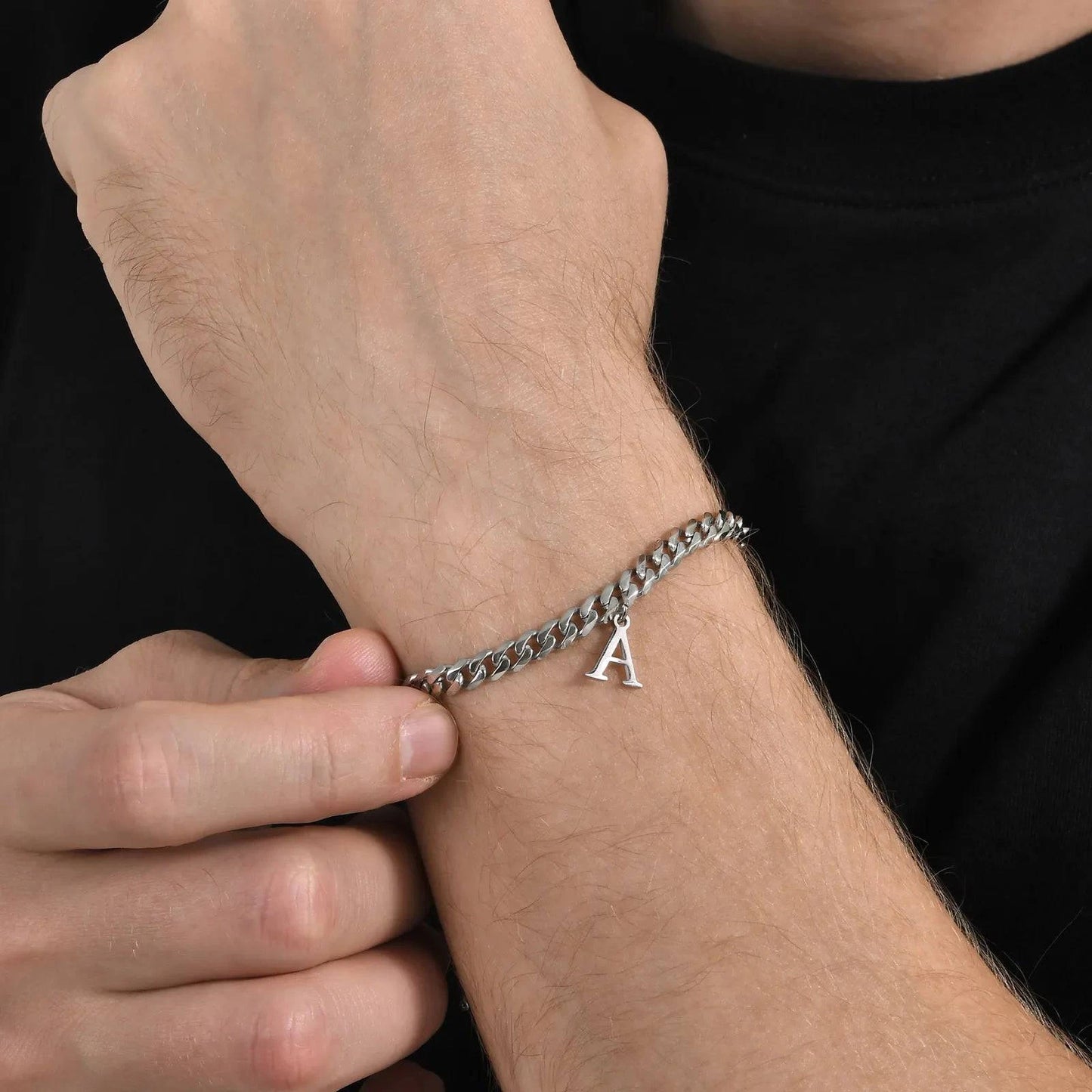 Vnox Initial Stainless Steel Bracelet - Just Endless