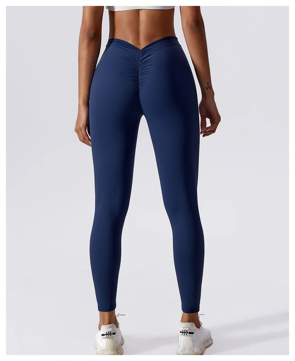 High Waist V Push Up Leggings - Just Endless