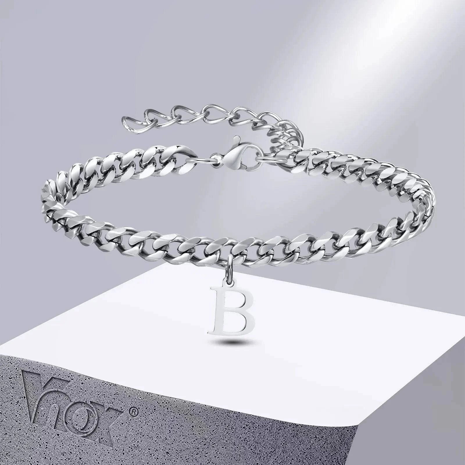 Vnox Initial Stainless Steel Bracelet - Just Endless