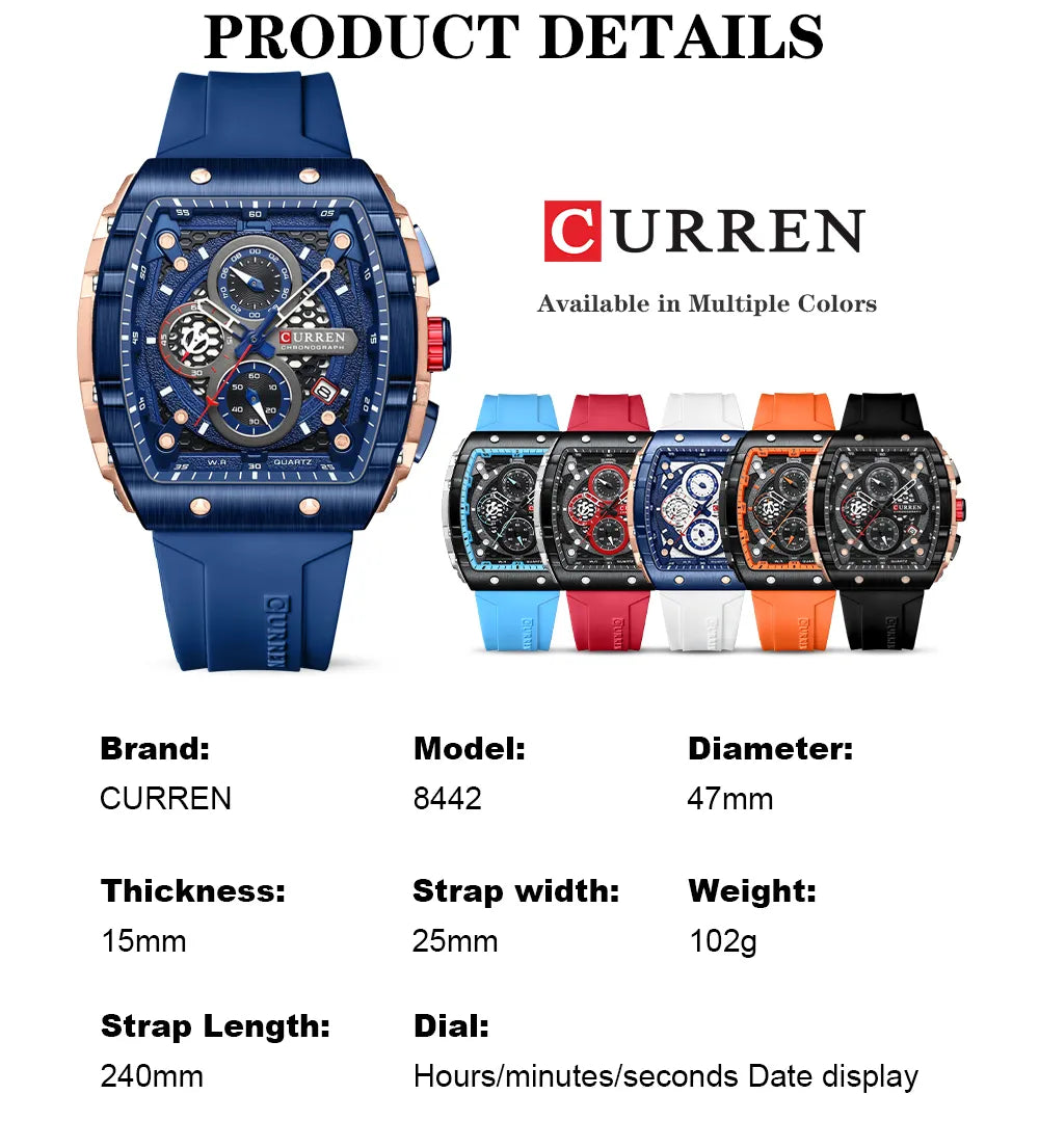 CURREN Luxury Square Quartz Watch - Just Endless