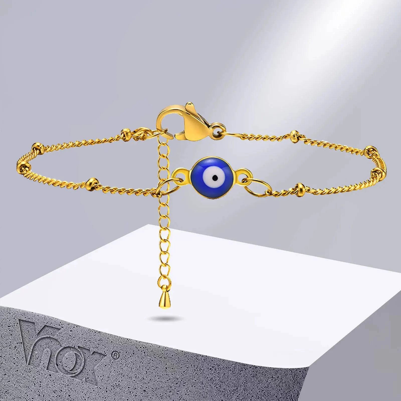 Vnox Evil Blue Eye Bracelet for Women - Just Endless