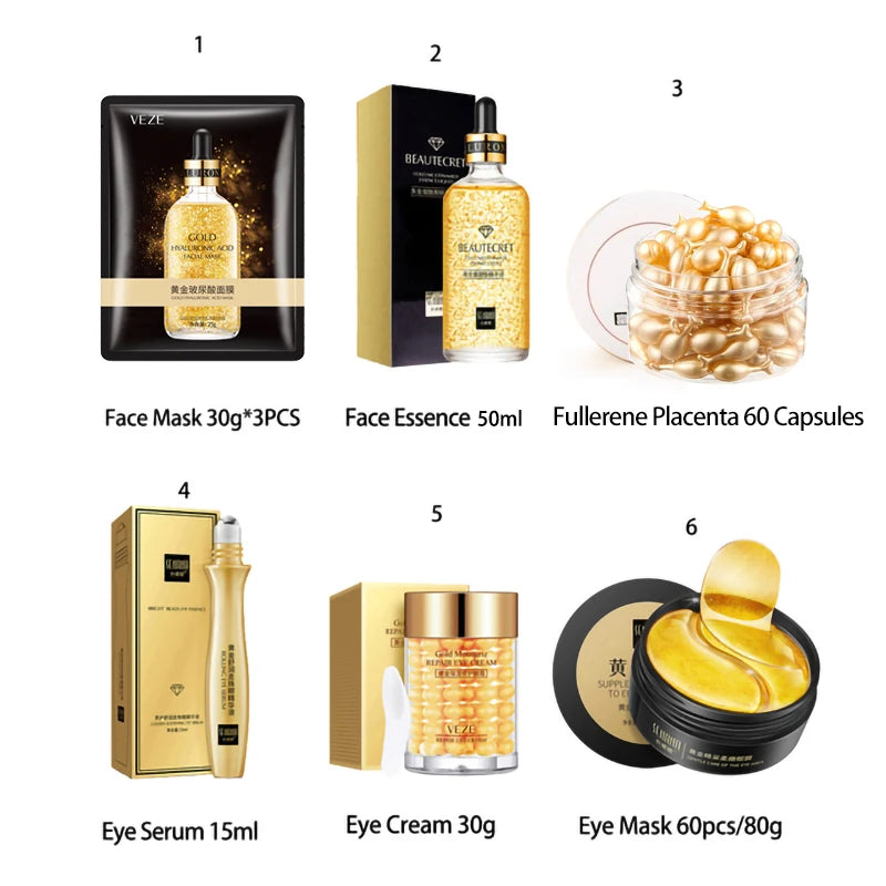 24K Gold Nicotinamide Skin Care Set - Just Endless