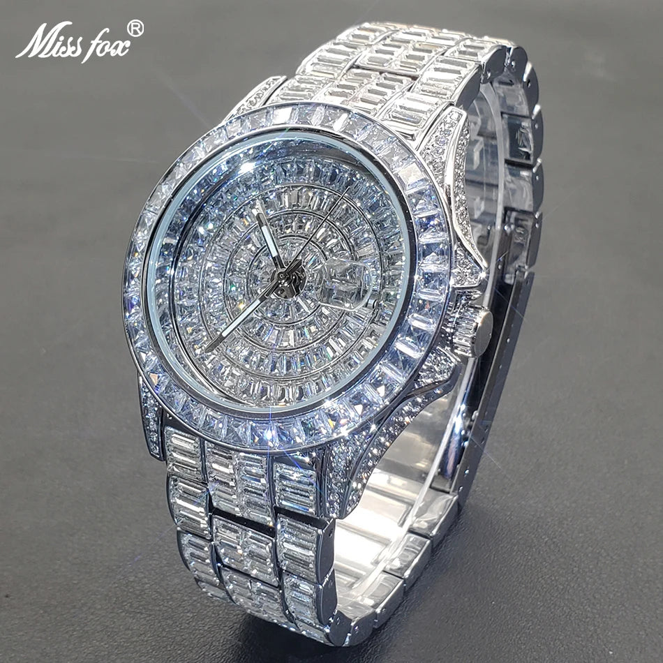 MISSFOX Full Diamond Luminous Watch For Men - Just Endless