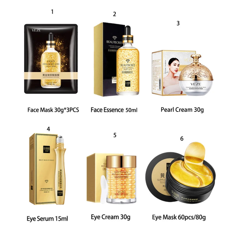 24K Gold Nicotinamide Skin Care Set - Just Endless