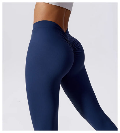 High Waist V Push Up Leggings - Just Endless