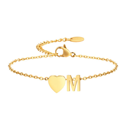 Vnox Letter Bracelet for Women - Just Endless