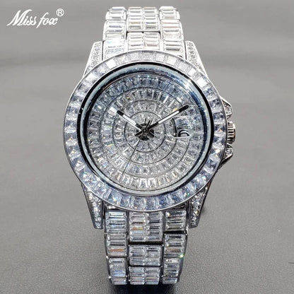 MISSFOX Full Diamond Luminous Watch For Men - Just Endless