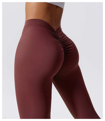 High Waist V Push Up Leggings - Just Endless