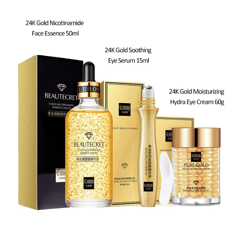 24K Gold Nicotinamide Skin Care Set - Just Endless