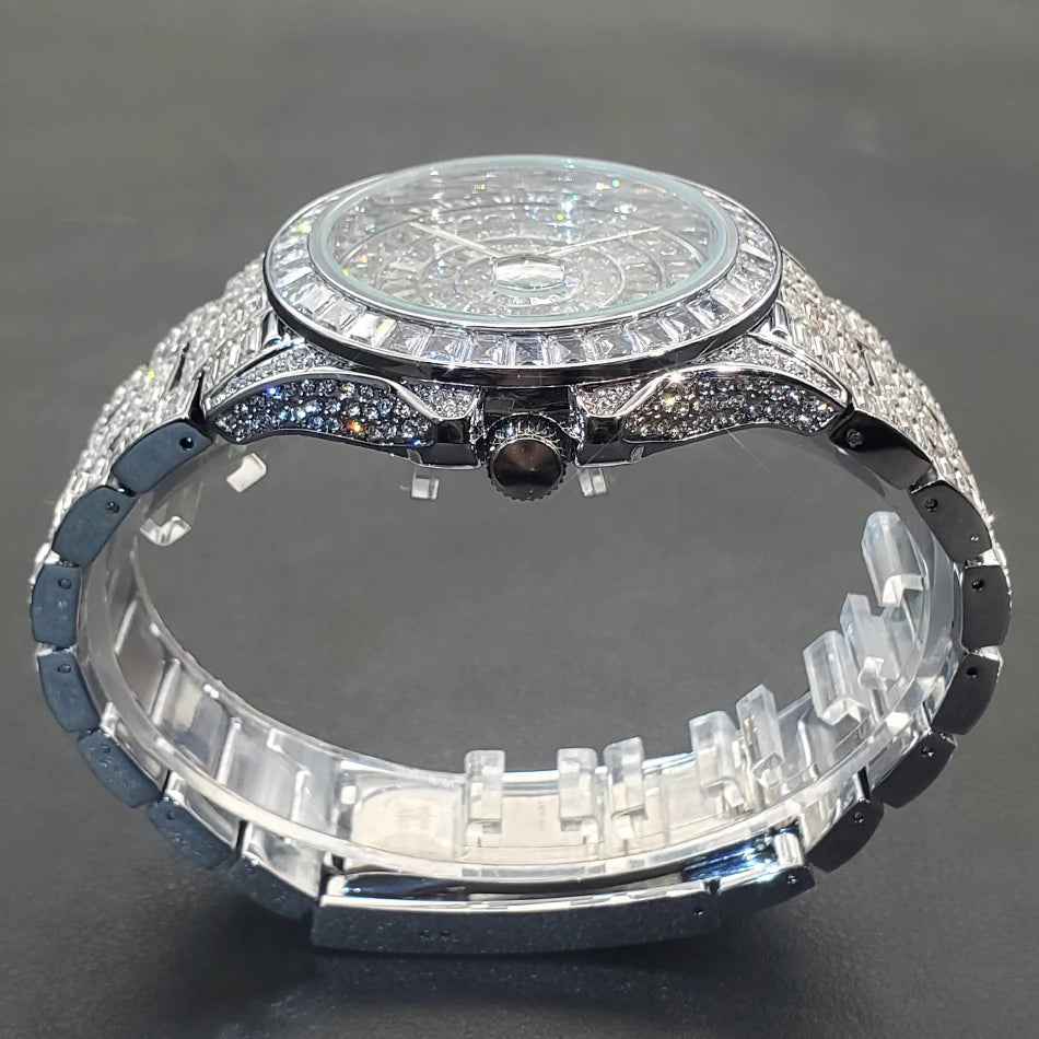 MISSFOX Full Diamond Luminous Watch For Men - Just Endless