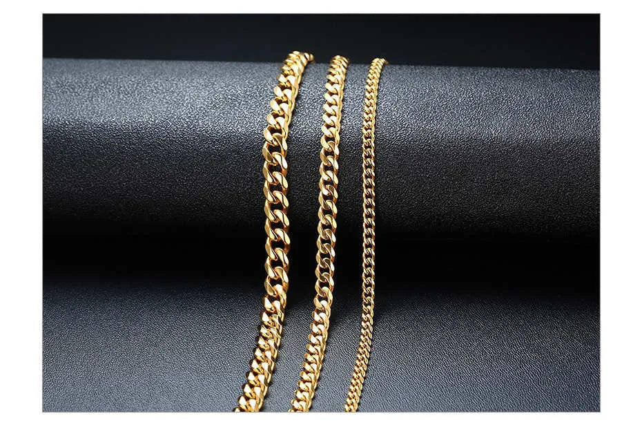 Vnox Cuban Stainless Steel Chain Necklace - Just Endless