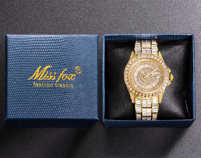 MISSFOX Full Diamond Luminous Watch For Men - Just Endless