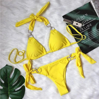 Sexy Bikinis 2024 Women Solid Colour - Just Endless