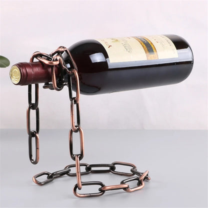 Iron Chain Floating Wine Holder - Just Endless