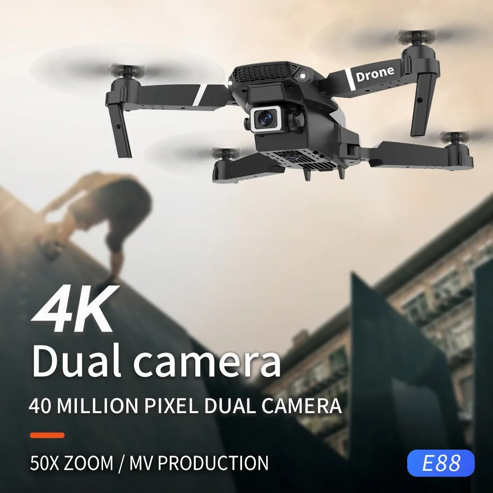 Professional Drone E88 4k wide-angle HD camera - Just Endless