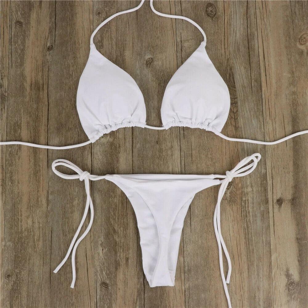 2024 Summer Sexy Solid Beach Bikini 