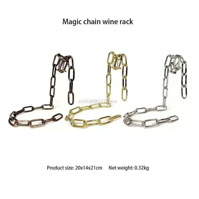 Iron Chain Floating Wine Holder - Just Endless